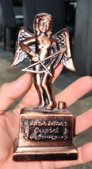 Lote de 5 Encendedores Vintage Bronce Figuras Vari