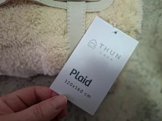 Coperta Thun Plaid Beige Nuova