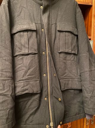 Chaqueta de Lana Columbia Negra Hombre