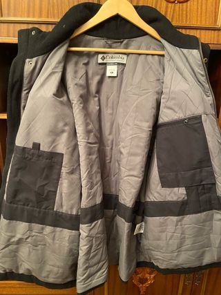 Chaqueta de Lana Columbia Negra Hombre