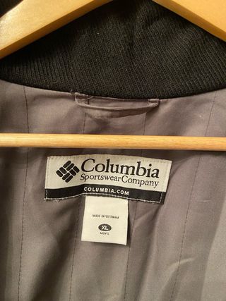 Chaqueta de Lana Columbia Negra Hombre