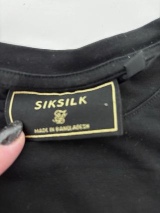 Camiseta SikSilk Negra Talla M