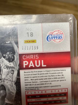 Carta NBA Chris Paul Totally Certified 14/15
