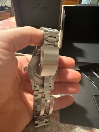 Orologio Hamilton Uomo Blu Argento