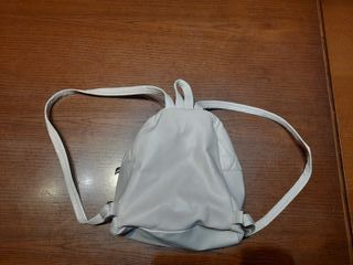 Mini zainetto / borsa ecopelle bianco