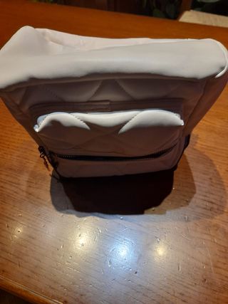 Mini zainetto / borsa ecopelle bianco