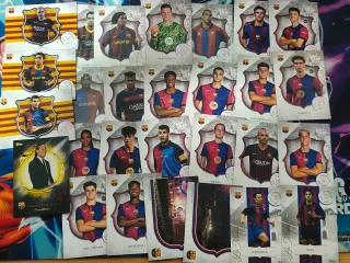 Lote 28 Cards Topps 125 Aniversario FC Barcelona