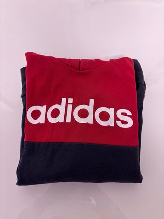 Sudadera Adidas Niño Roja y Negra 16 años