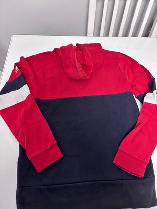 Sudadera Adidas Niño Roja y Negra 16 años