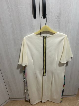 Elegante vestido floral multicolor