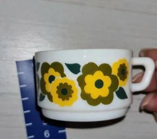 Tazzina caffè Arcopal Lotus anni 70 fiori