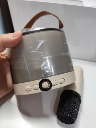 Smart speaker stile Vintage Beige con Microfono