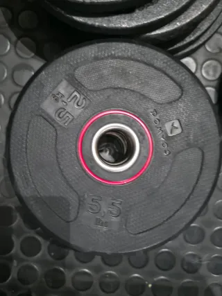 4 Discos Goma 2.5 kg DOMYOS