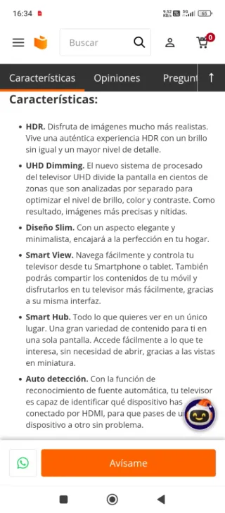 Televisor Samsung 58 LED UHD 4K