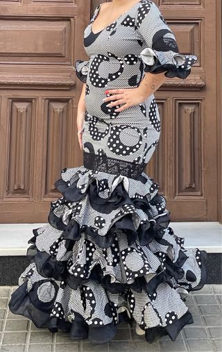 Traje de Flamenca Elástico Talla 40/42