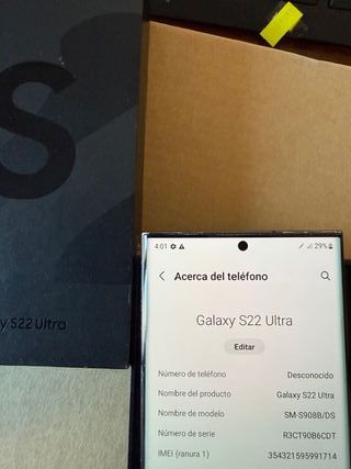 Samsung S22 Ultra 256GB con Lápiz y Accesorios