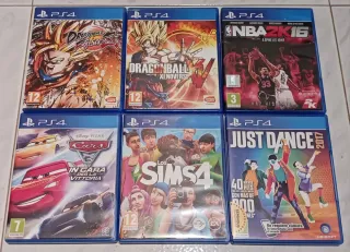 PS4 Slim 500GB + 6 Juegos + 2 Mandos + Base Carga.