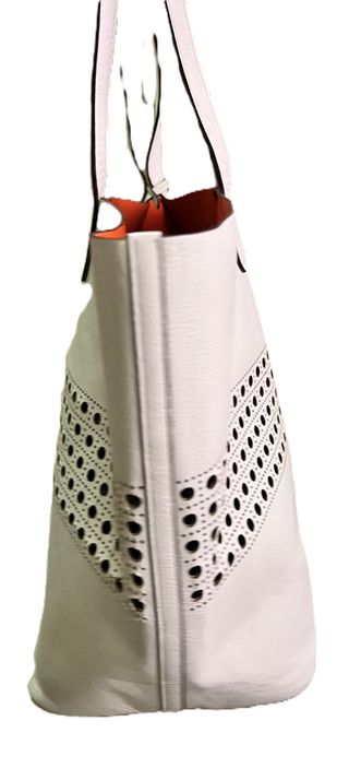 Bolso Tote Ralph Lauren Blanco Naranja