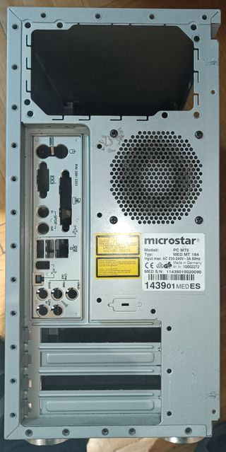 Caja PC Medion Vintage Negra/Plateada