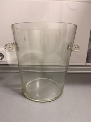 Cubitera hielera champanera cristal vintage