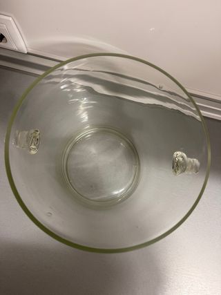 Cubitera hielera champanera cristal vintage