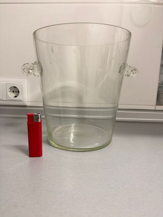 Cubitera hielera champanera cristal vintage