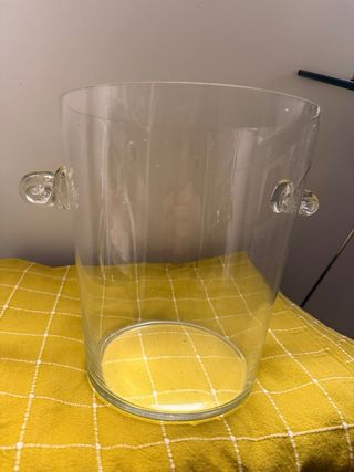 Cubitera hielera champanera cristal vintage