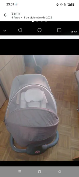 Mecedora bebé plegable