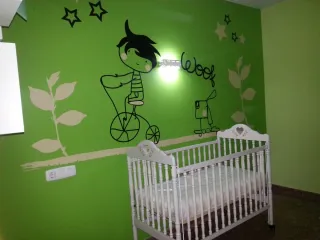 Cuna con colchón viscoelástico 90 cm