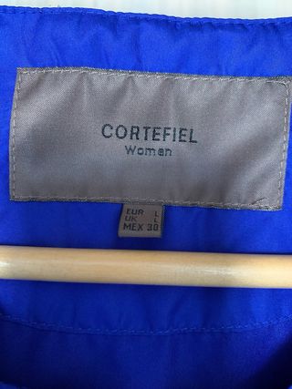 Chaqueta Cortefiel guateada azul