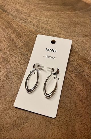 Pendientes Mango plateados