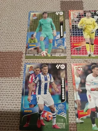 Lote 5 cromos fútbol Panini