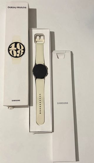 Samsung Galaxy Watch 6 Plata Correa Blanca