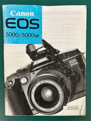 Manual instrucciones cámara Canon EOS 5000/5000QD