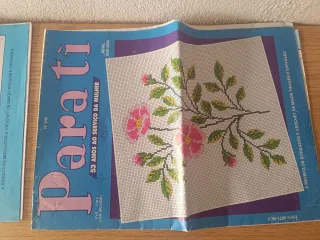 2 Revistas antigas Para ti Bordados e Crochê Flore