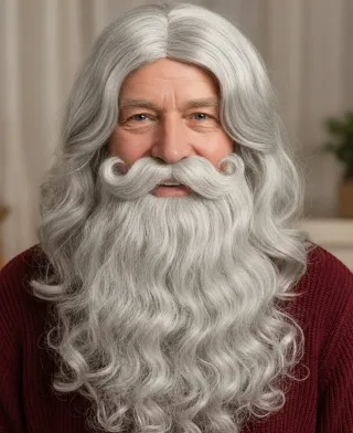 Peluca Rey Mago Gris