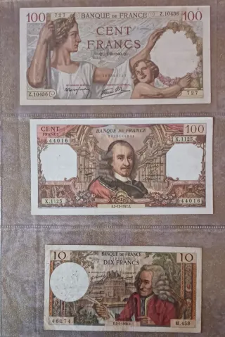 Lote 36 Billetes Mundo Antiguos y Modernos