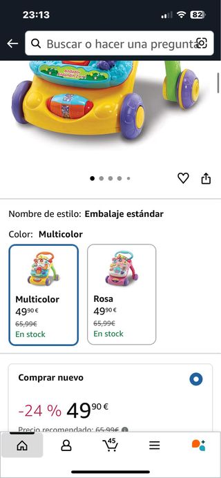 Andador correpasillos musical y con luces