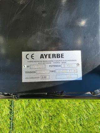 Generador AYERBE 8000 ARRANQUE Eléctrico