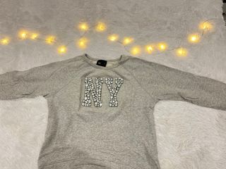 Sudadera pedrería Zara