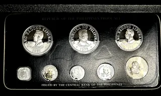 PLATA SET FILIPINAS 1975 PROOF