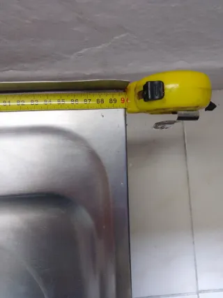 Fregadero doble seno cocina metal