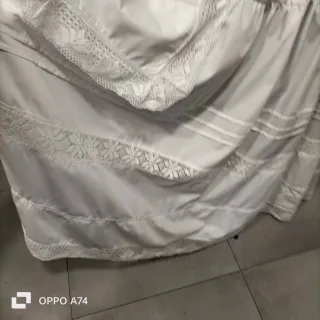 Enagua Fallera Blanca con Encaje