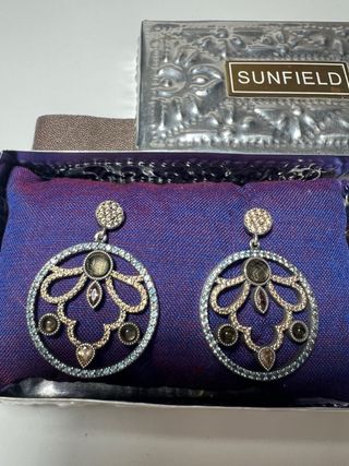 Pendientes Sunfield Plata y Circonitas