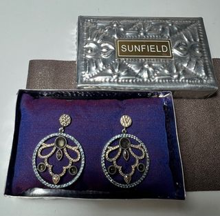 Pendientes Sunfield Plata y Circonitas