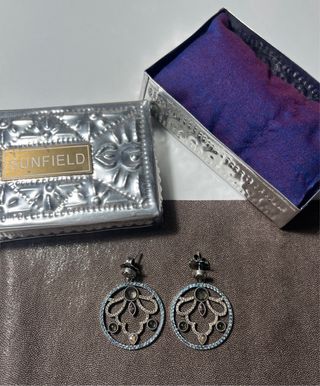 Pendientes Sunfield Plata y Circonitas