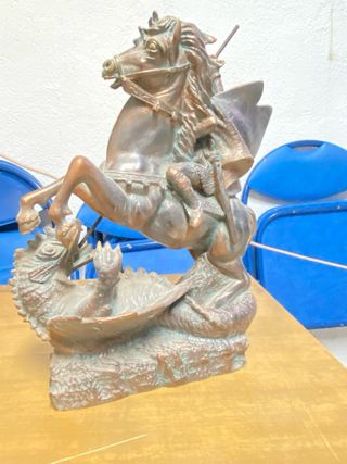 Figura San Jorge y Dragón Bronce