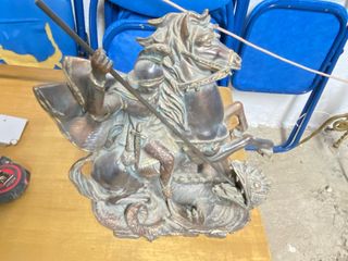 Figura San Jorge y Dragón Bronce