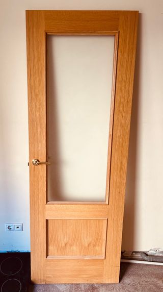 Puerta Roble Cristal 72,5cm