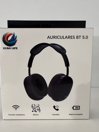 Auriculares Euro Life BT 5.0 Negros